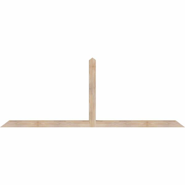 Ekena Millwork Portland Smooth Timber Gable Bracket, Douglas Fir, 96"W x 36"H x 3 1/2"D x 3 1/2"F, 9/12 Pitch GBW096X36X0404POR00SDF - main